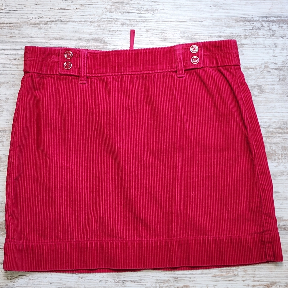 Stylish Pink Corduroy Skirt Loft Size 6